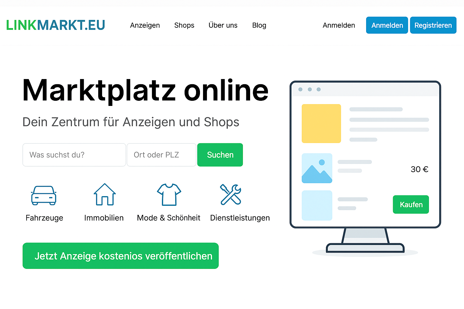 Jetzt Anzeige kostenlos veröffentlichen
