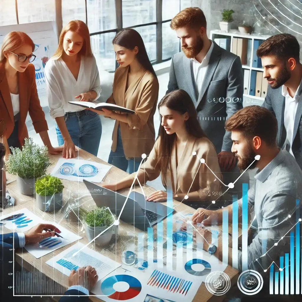 Professionelle Frau arbeitet von zu Hause aus am Laptop, konzentriert und erfolgreich im Network Marketing