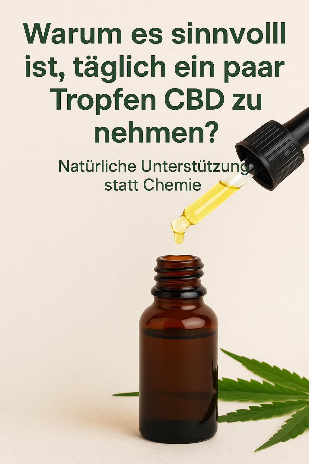 🧠 Warum es sinnvoll ist, täglich ein paar Tropfen CBD zu nehmen?