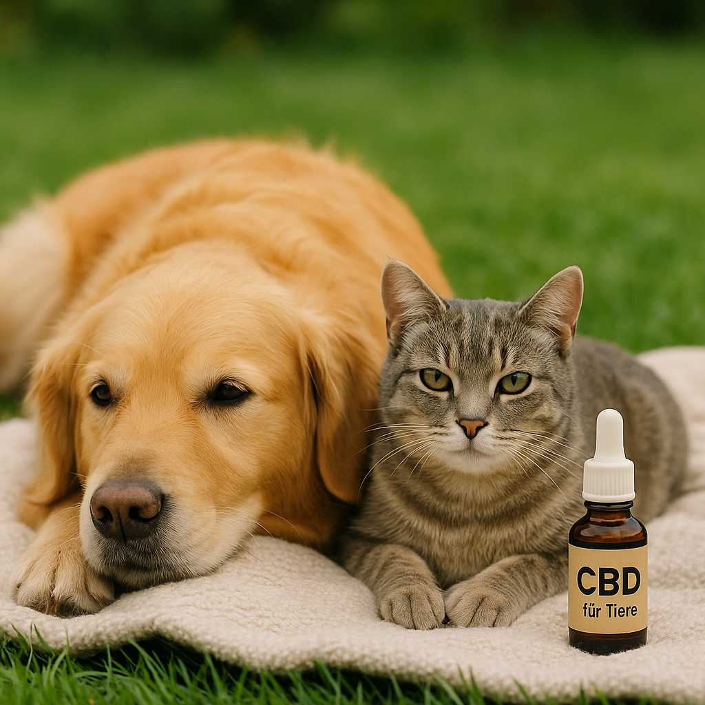 Hund und Katze entspannt mit CBD Öl – natürliche Tiergesundheit