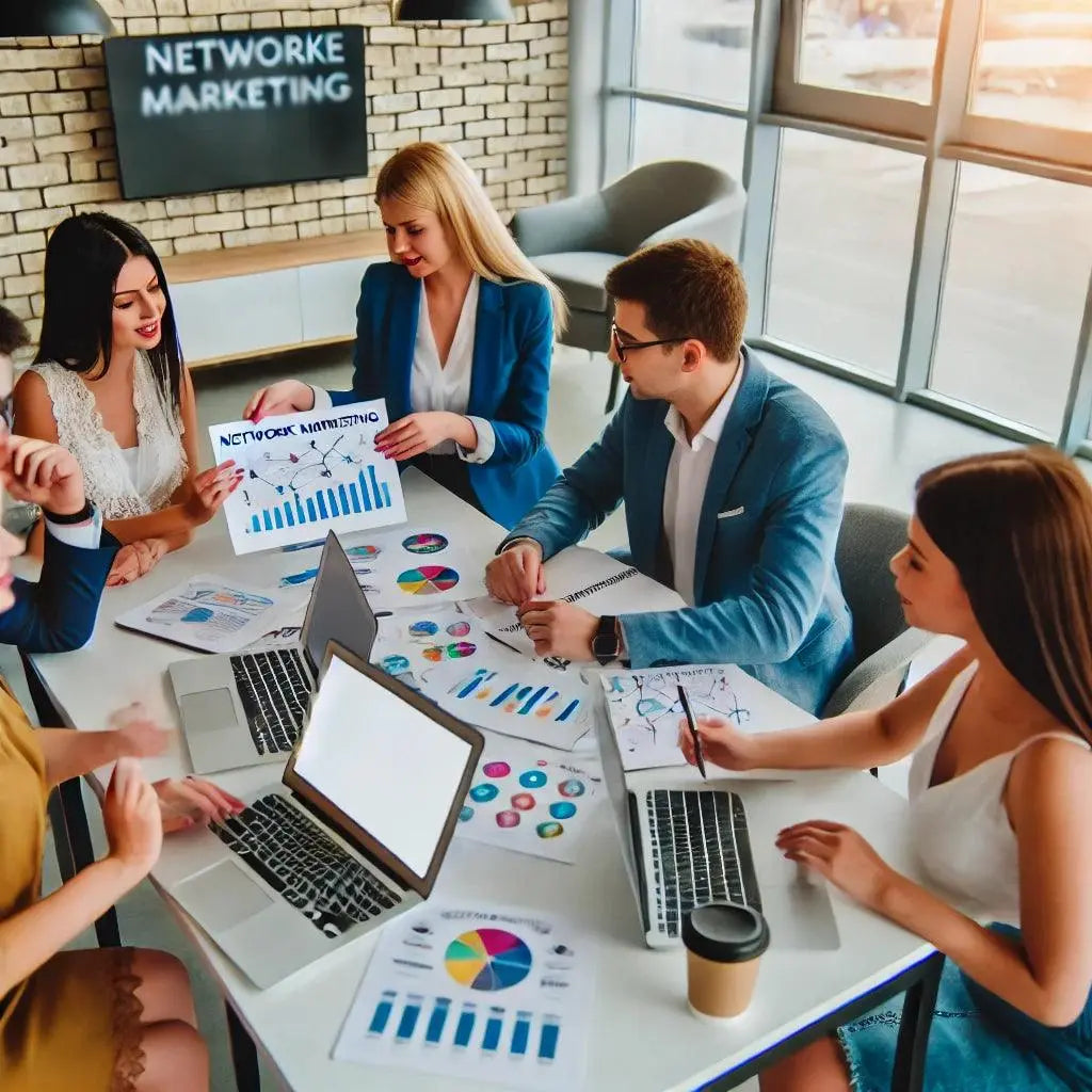 Ein Network-Marketing-Experte gibt ein Webinar und teilt seine Erfolgstipps mit den Teilnehmern in einem professionellen Home-Office